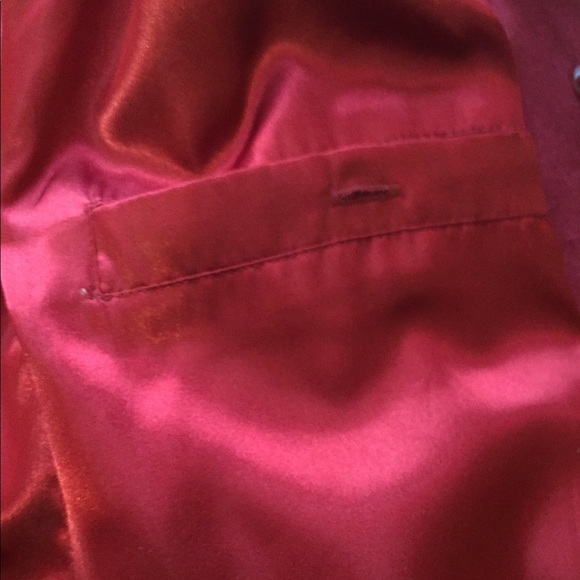 Red/Merlot Wool Coat - Picture 7 of 8